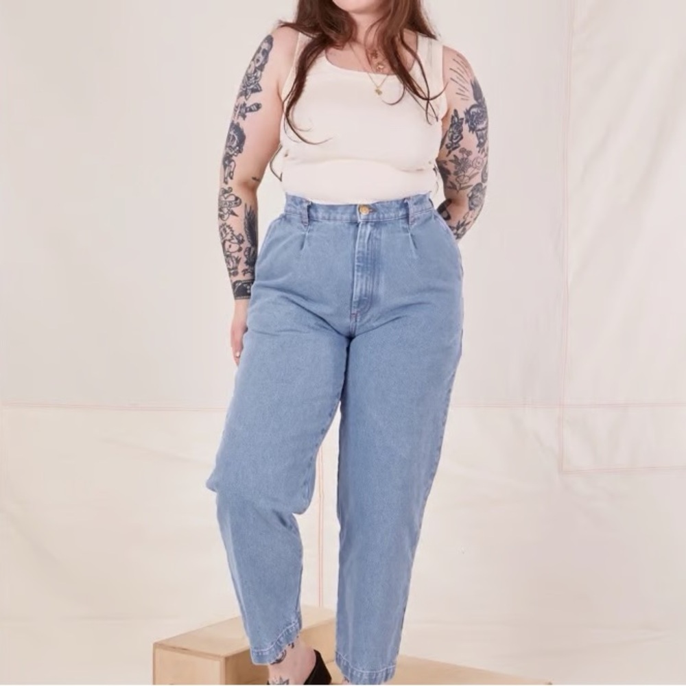 Big Bud Press denim trouser jeans in light wash